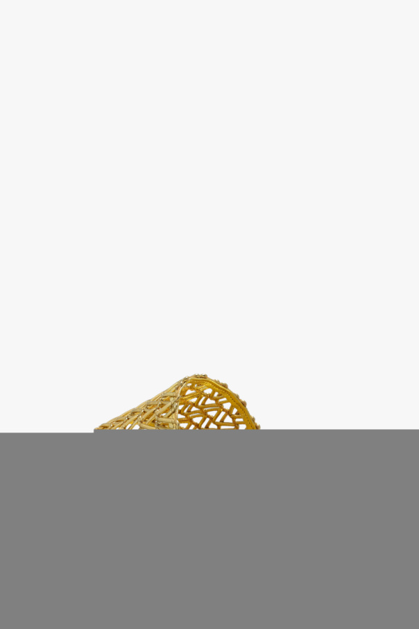 SchaferandweinerShops Tonga - Gold 'Sculpt Woven' slides